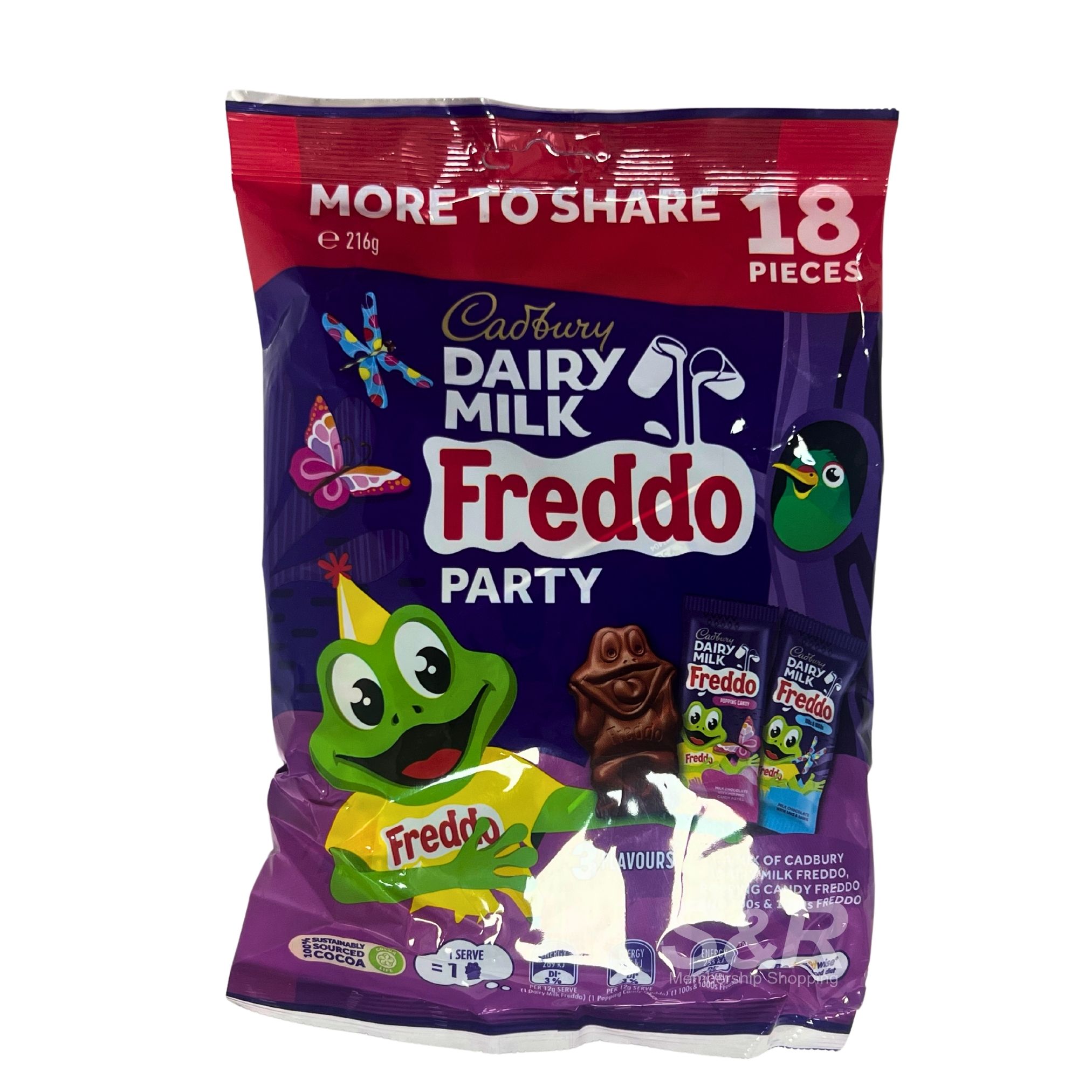 Cadbury Freddo Party Chocolates 18pcs 216g Cadbury Freddo Party Chocolates 18pcs 216g